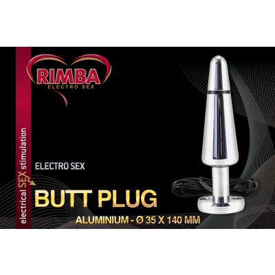 Electro Sex Buttplug, bi-polair (140 mm)